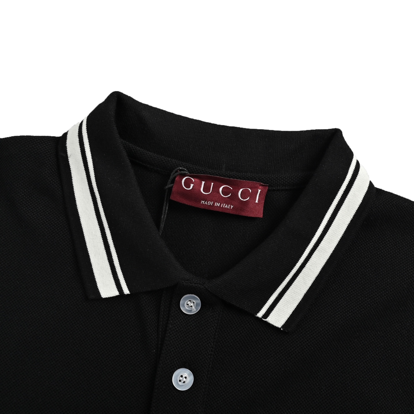 Gucci 25ss striped print Polo short sleeve