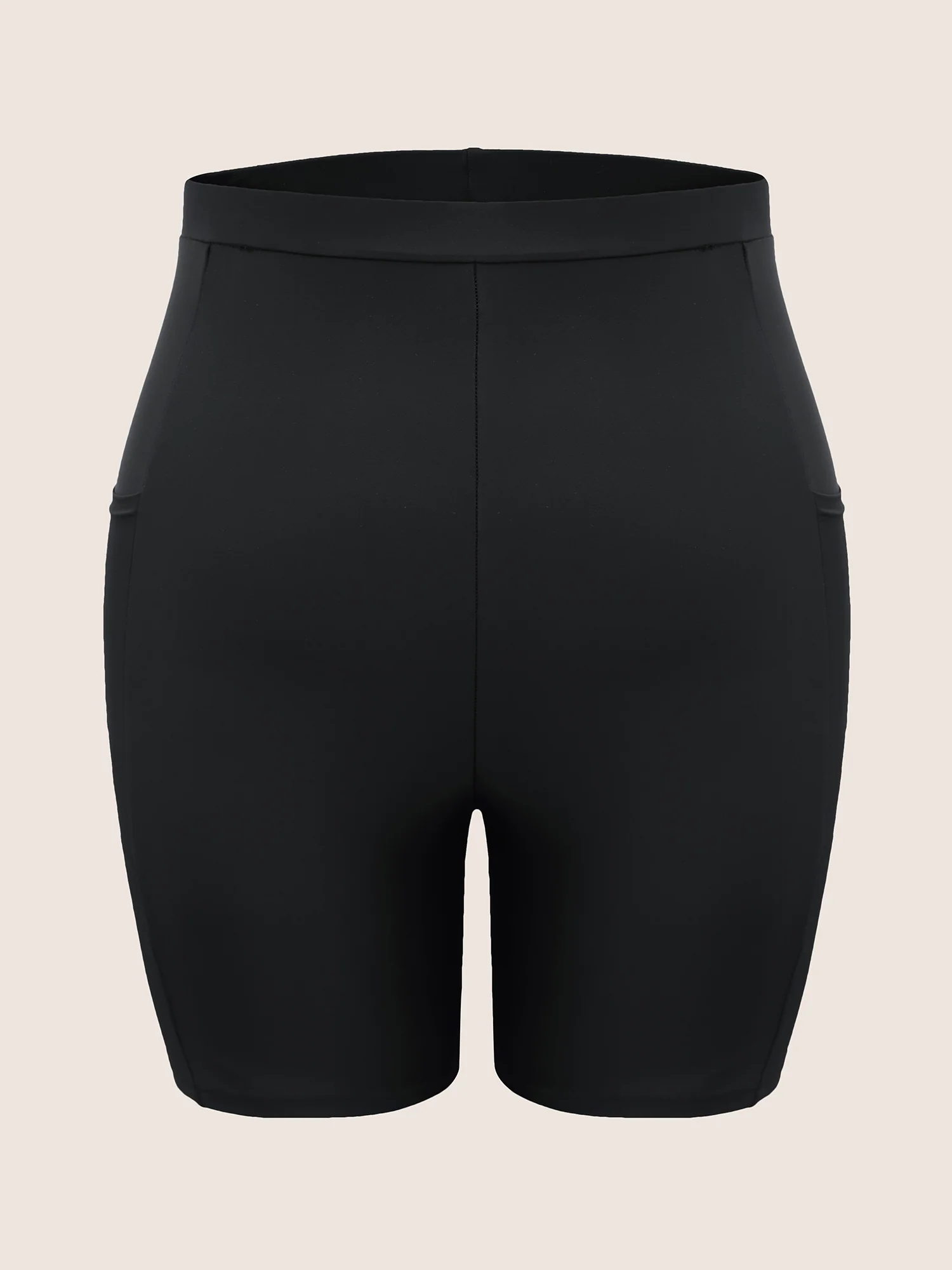 Plain Mesh Patchwork Patched Pocket Swim Bottoms