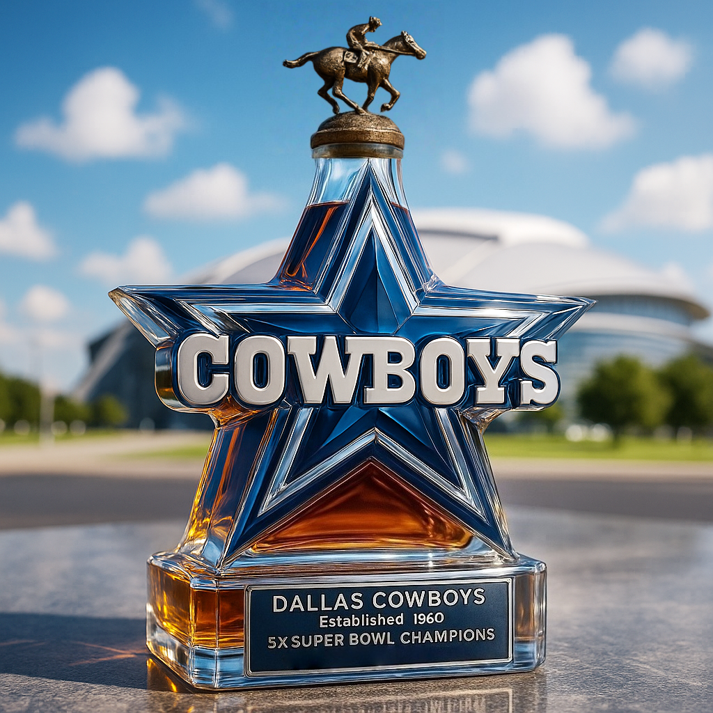 Dallas Cowboys Limited Edition Whiskey Bottle