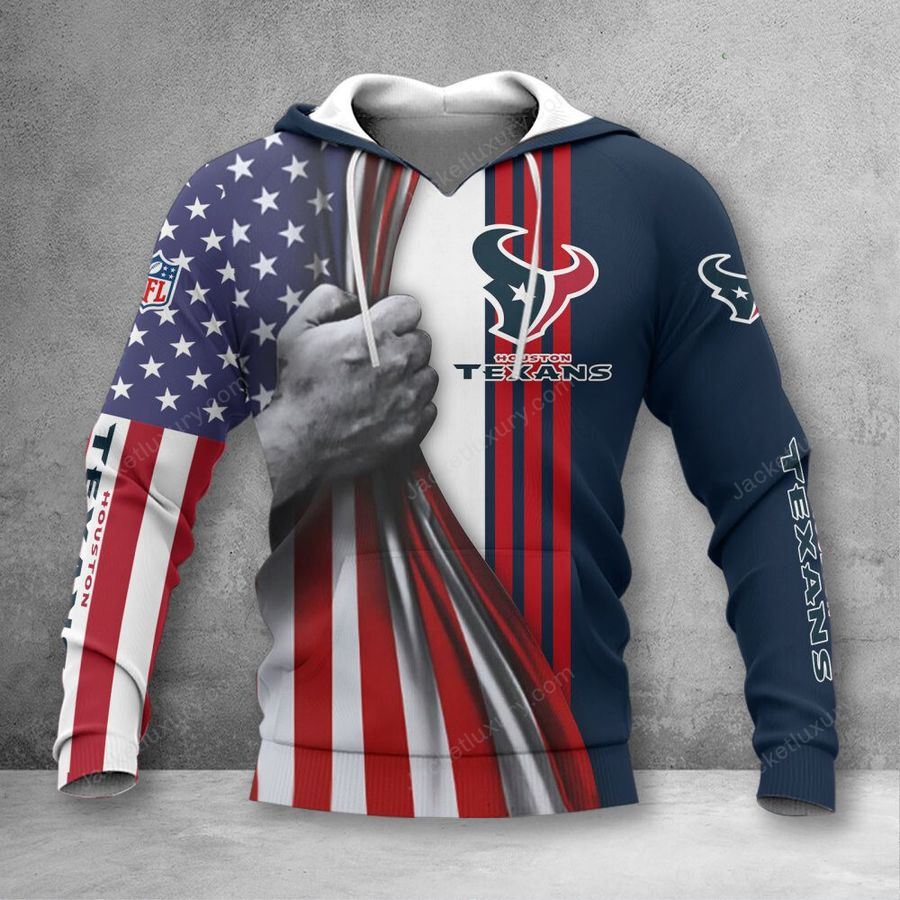 HOUSTON TEXANS 3D HOODIE SKULL0804