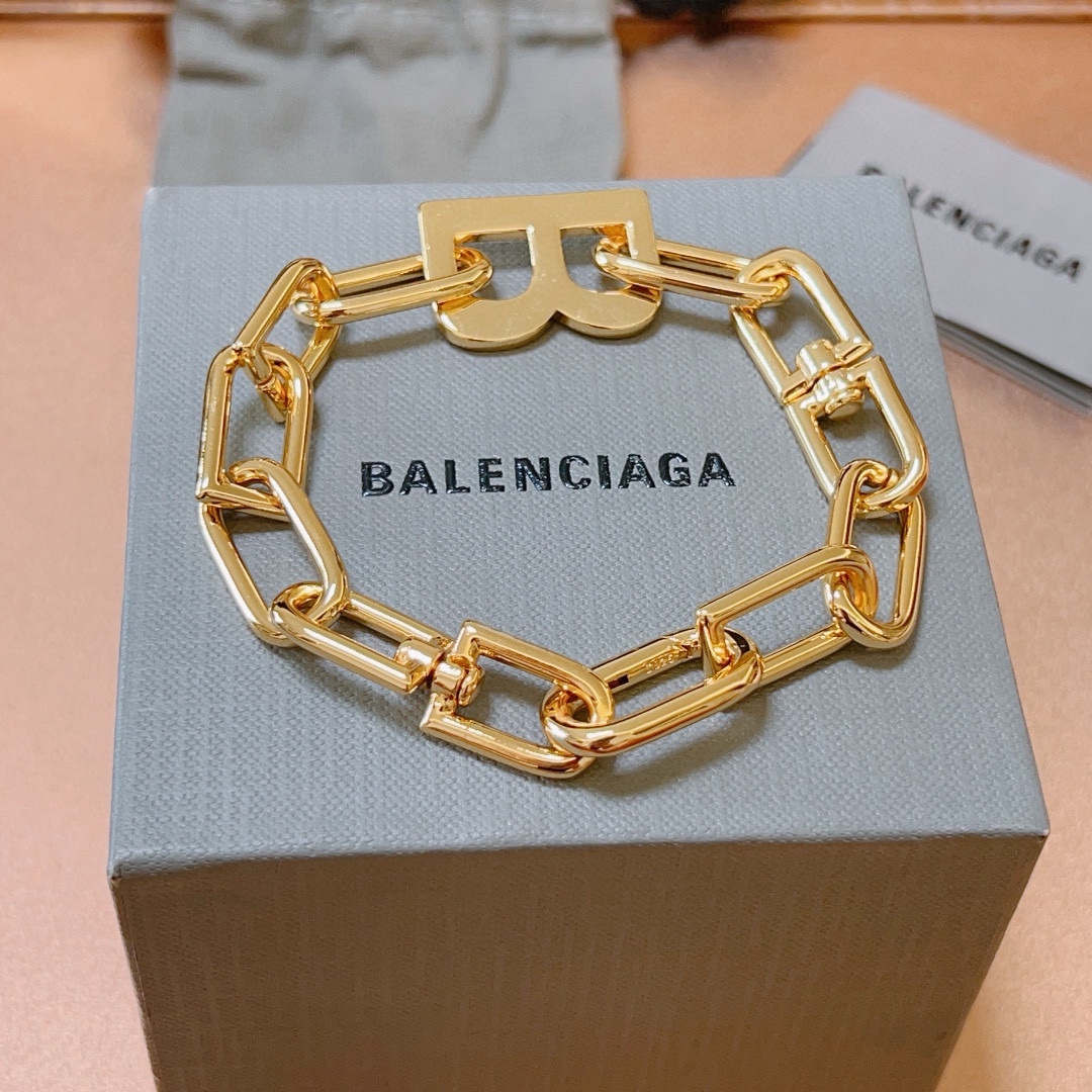 Balenciaga B chain bracelet