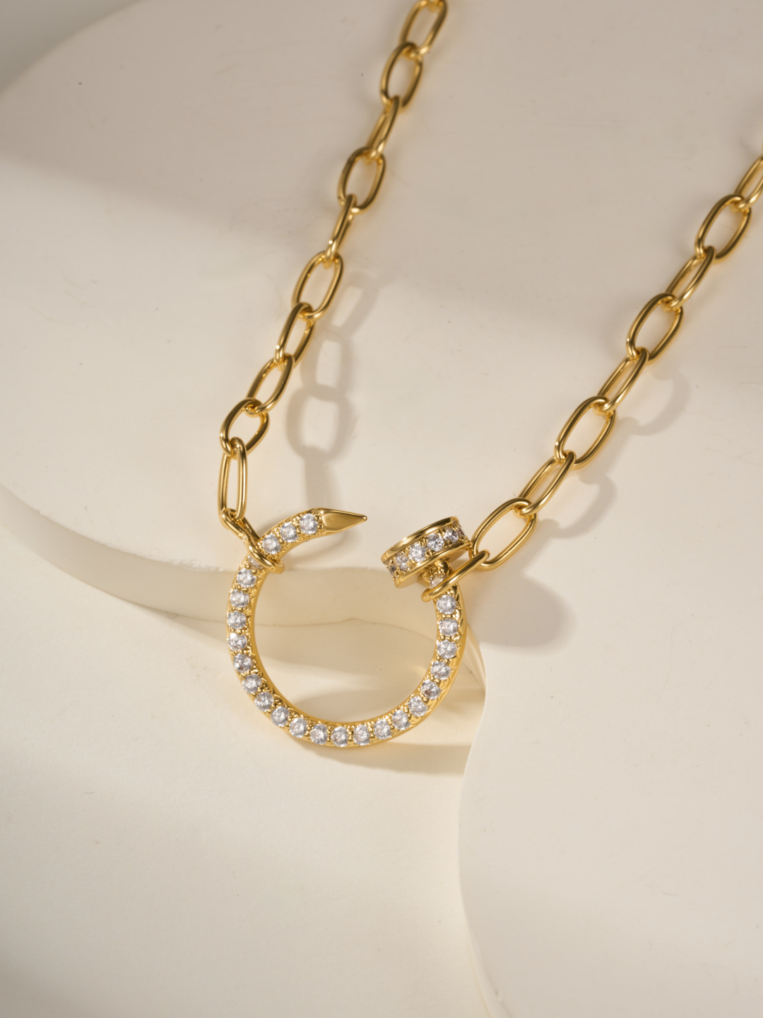 Cartier diamond nail necklace