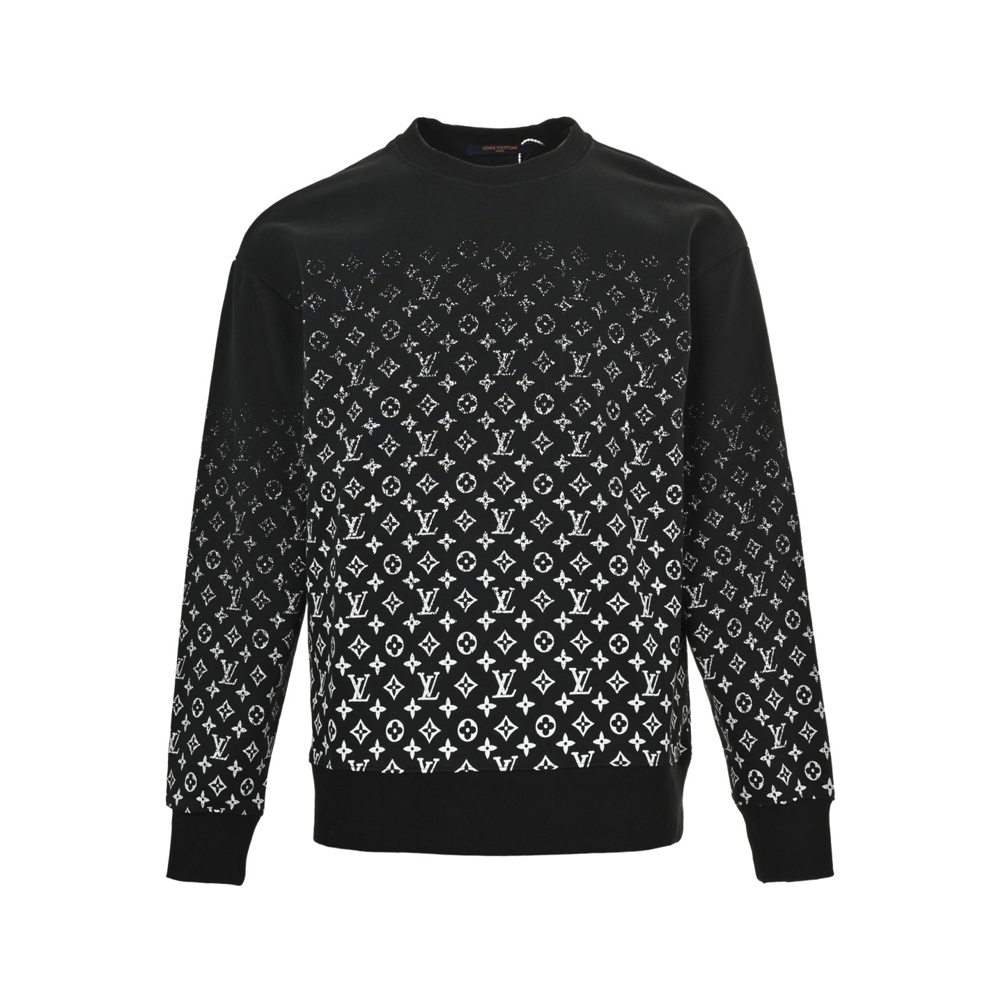 Louis Vuitton 25Fw monogram gradient print crew neck sweatshirt