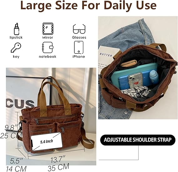 👜👜Versatile corduroy large capacity handbag🔥 (Flash Sale - 50% Off)
