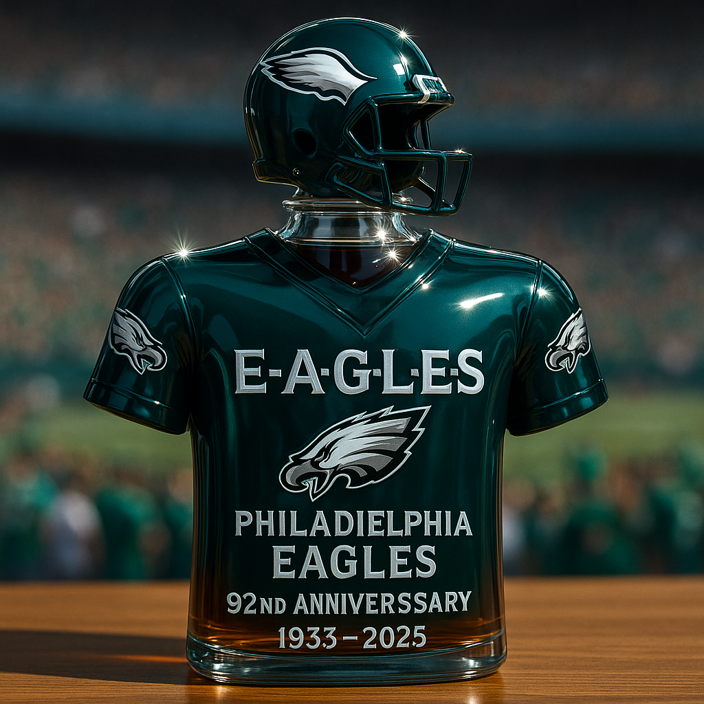 Philadelphia Eagles 92nd Anniversary Reserve Whiskey Bottle
