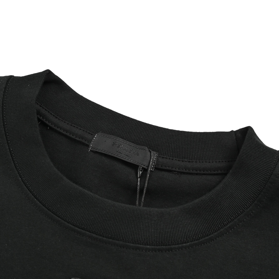 Prada 23ss triangle logo short sleeves