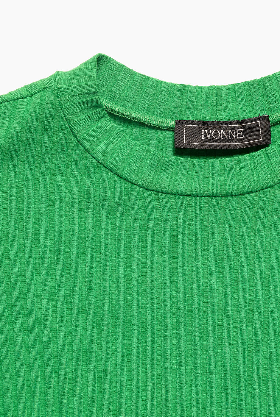 Blusa de cuello redondo verde