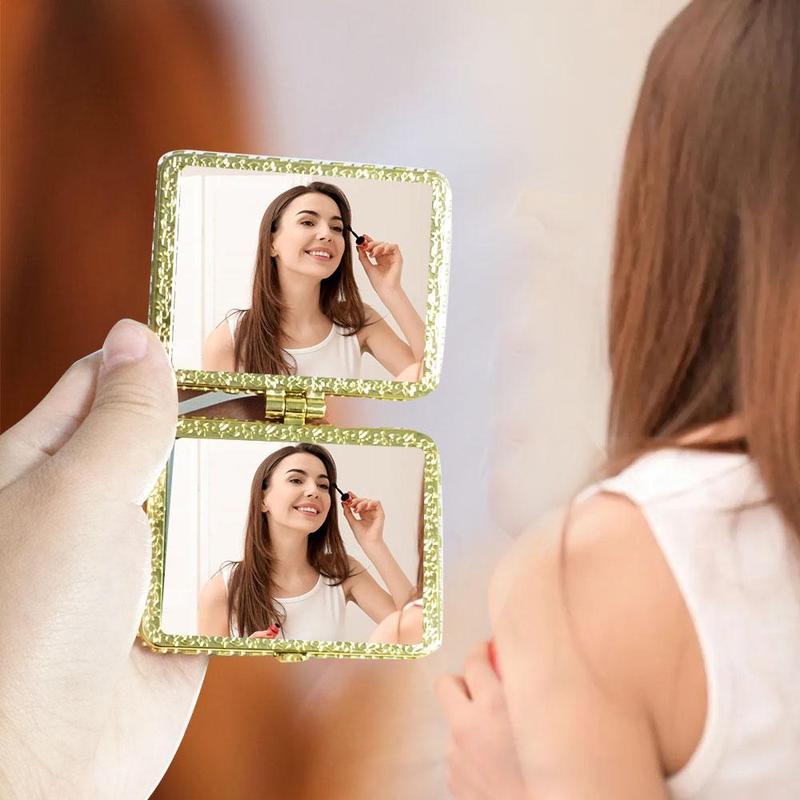 🔥Last Day 50% OFF🔥Makeup Mirror Set, 4 Counts Vintage Makeup Mirrors, Foldable Cosmetic Mirrors