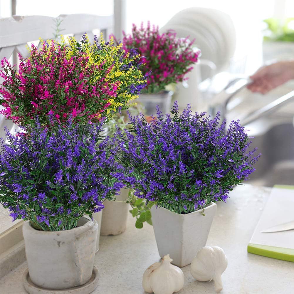 🏆Flash Sale⚡Artificial Outdoor Sunset Lavender Flowers - UV resistant, Waterproof, Windproof