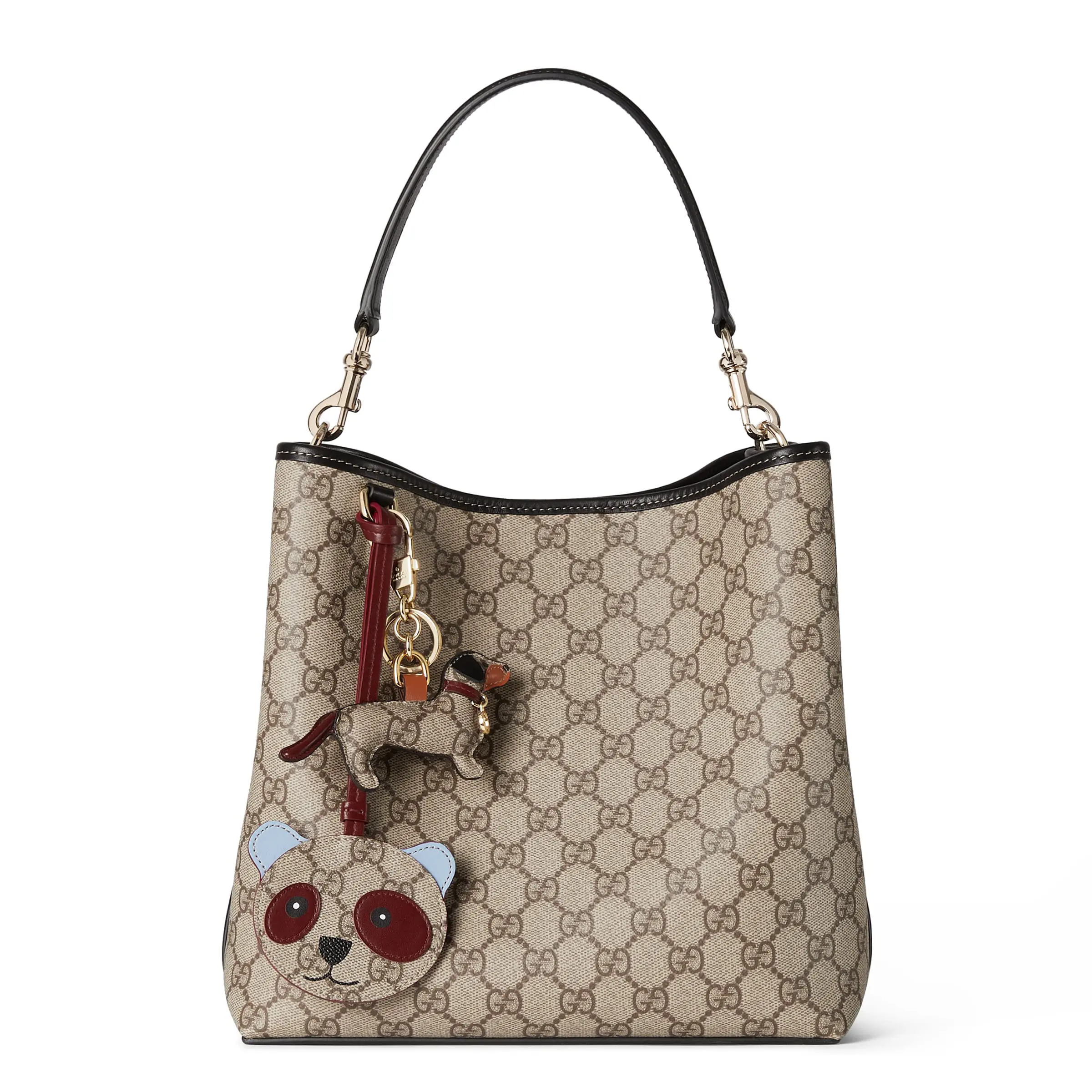 Gucci GG Emblem Medium Bucket Bag815103 FAD6L 9741