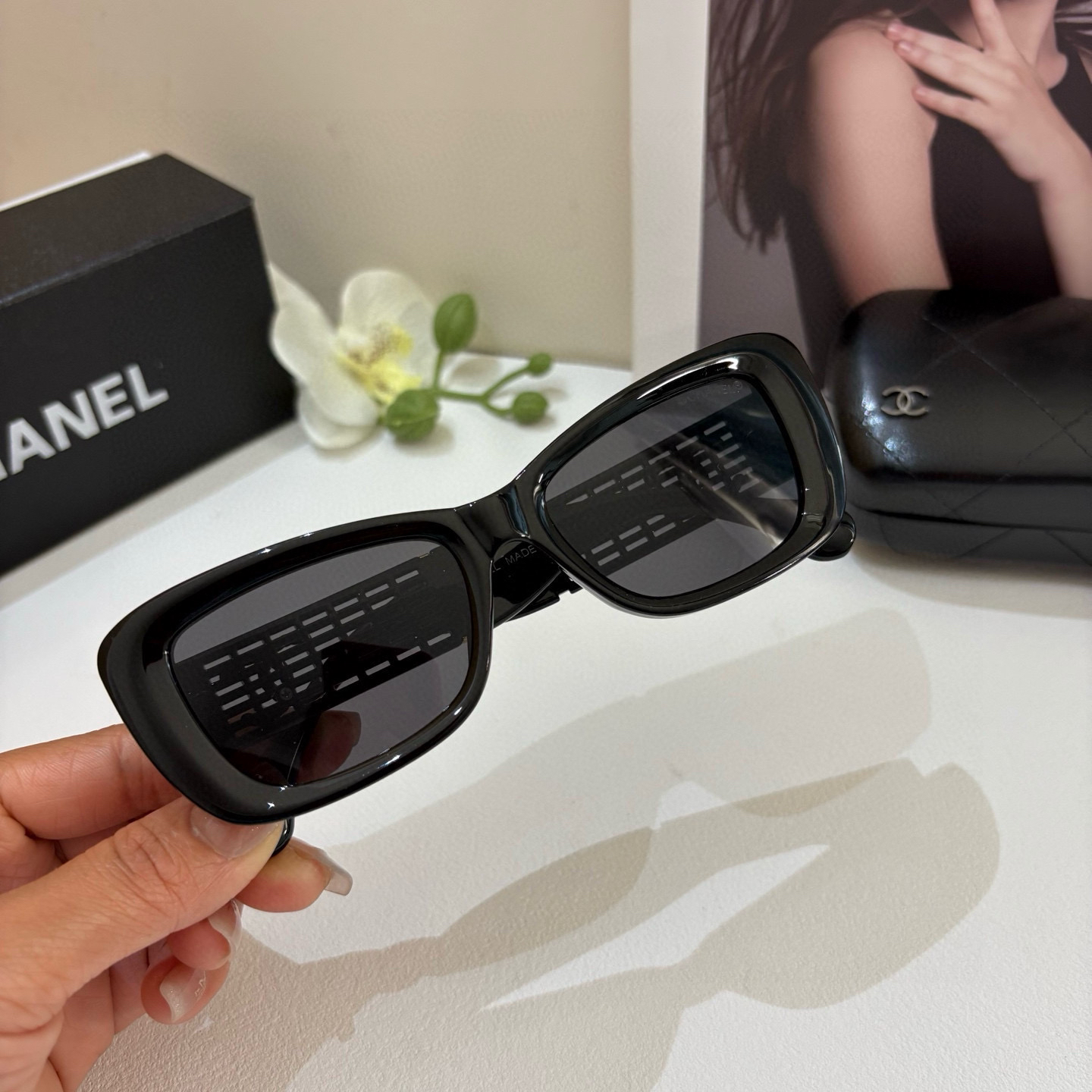 Chanel round frame sunglasses
