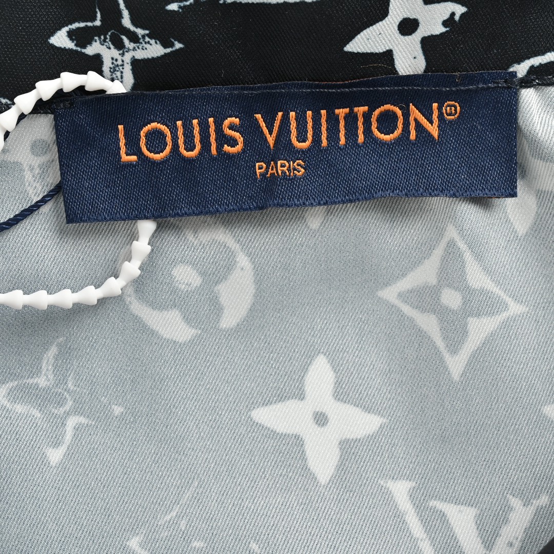 Louis Vuitton 24ss full print monogram silk suit short sleeve shirt