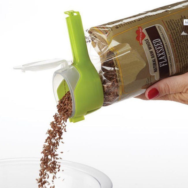 Seal Pour Food Storage Bag Clip