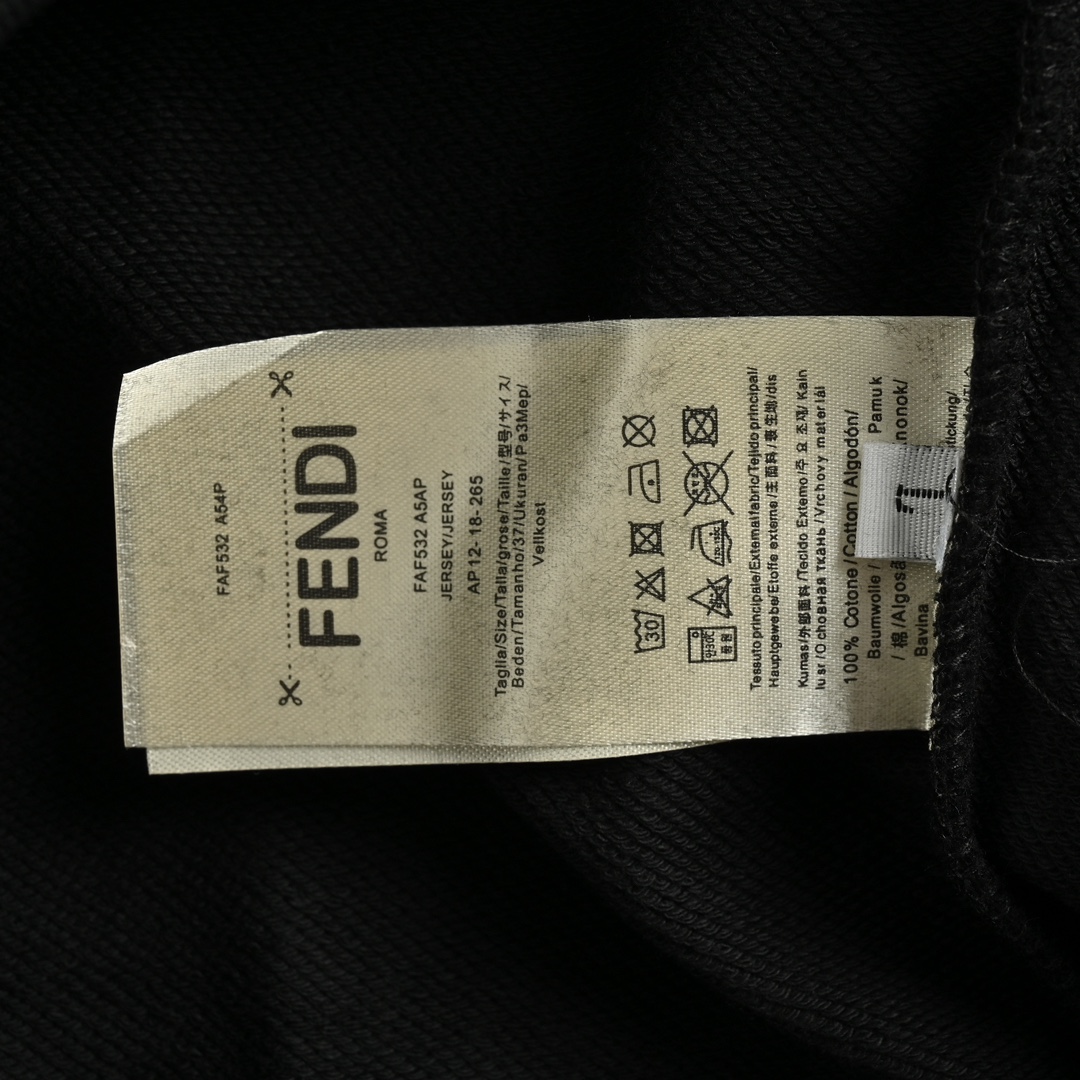 Fendi 24Fw FF flocked crewneck sweatshirt