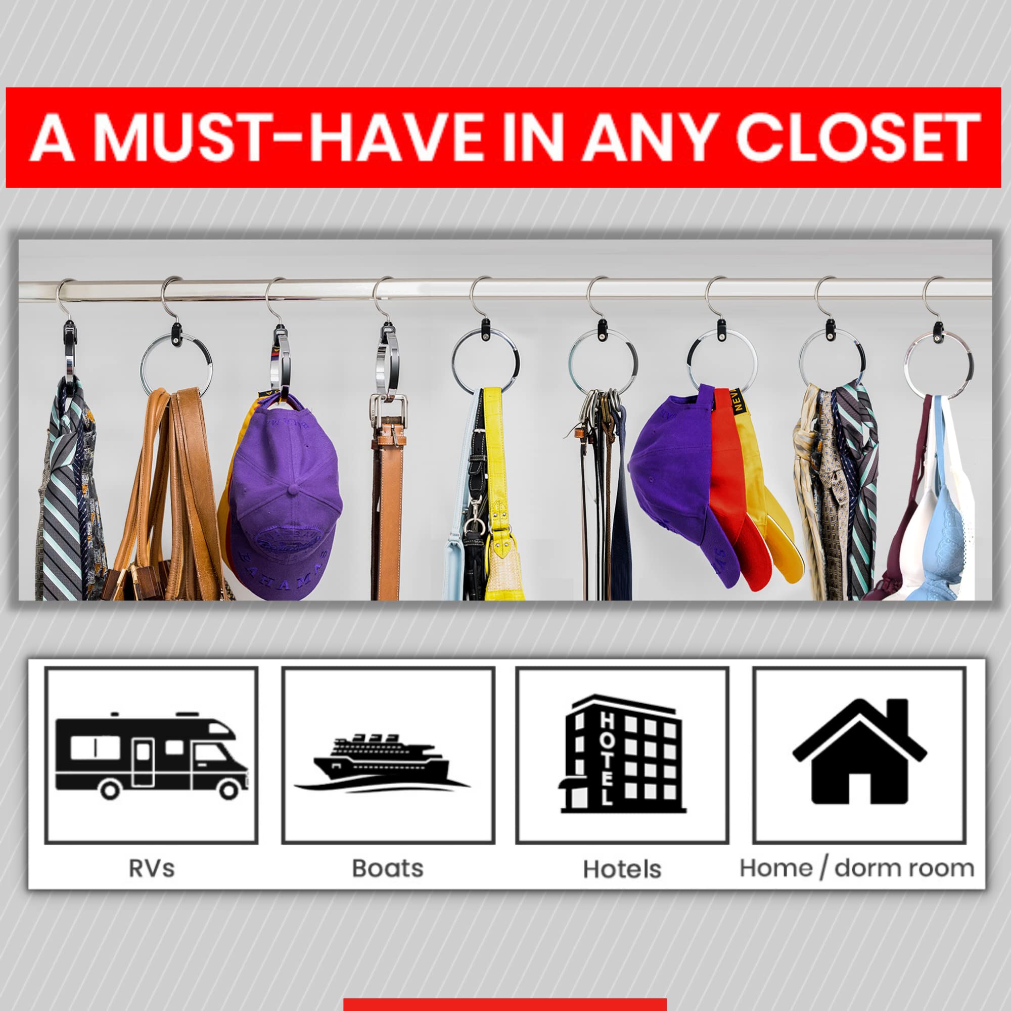 👍Last Day Promotion 60% OFF💥Multipurpose Closet Hanger Organizer