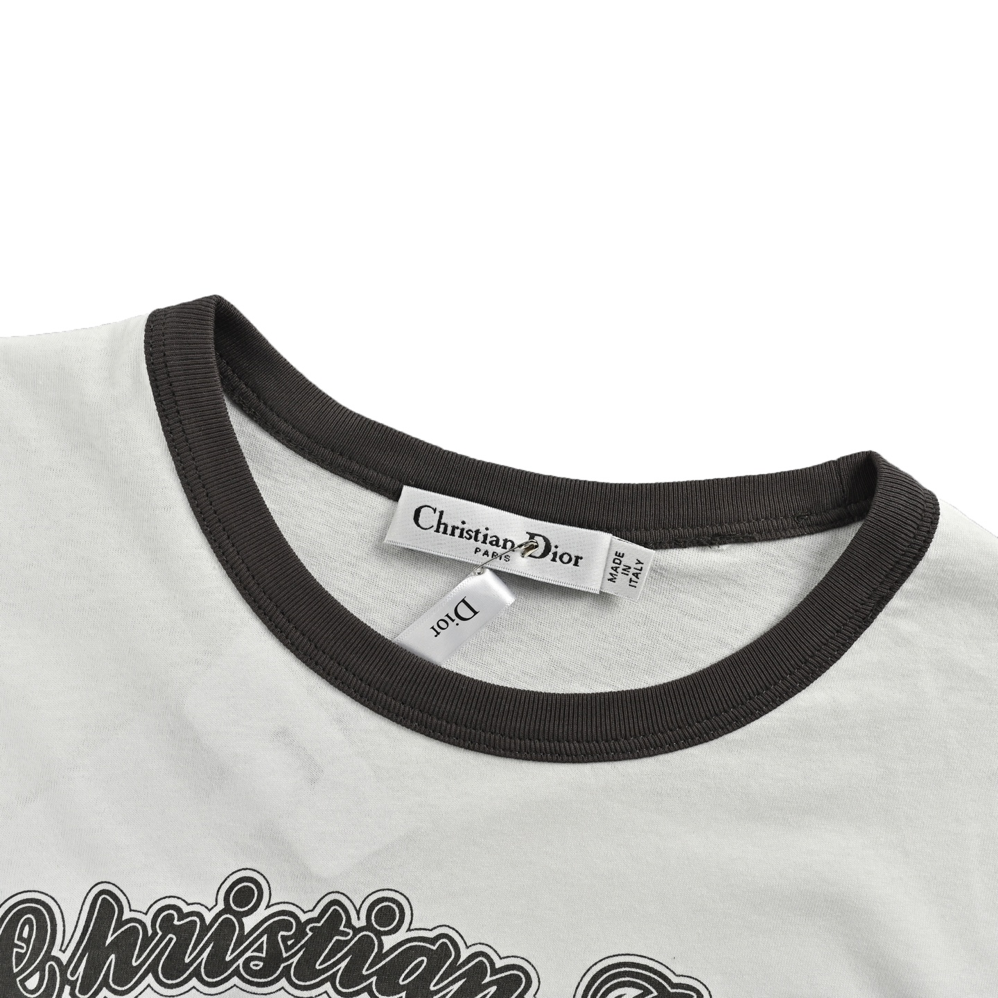 Dior 25ss racing flag print short sleeve