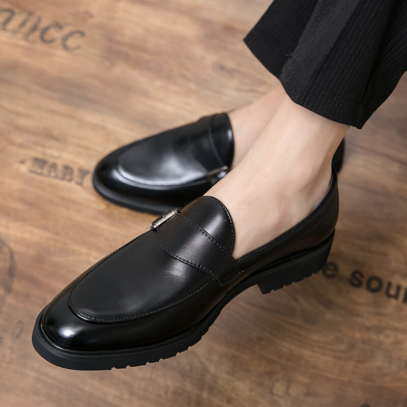 Men's Casual Pointed Toe Leather Shoes