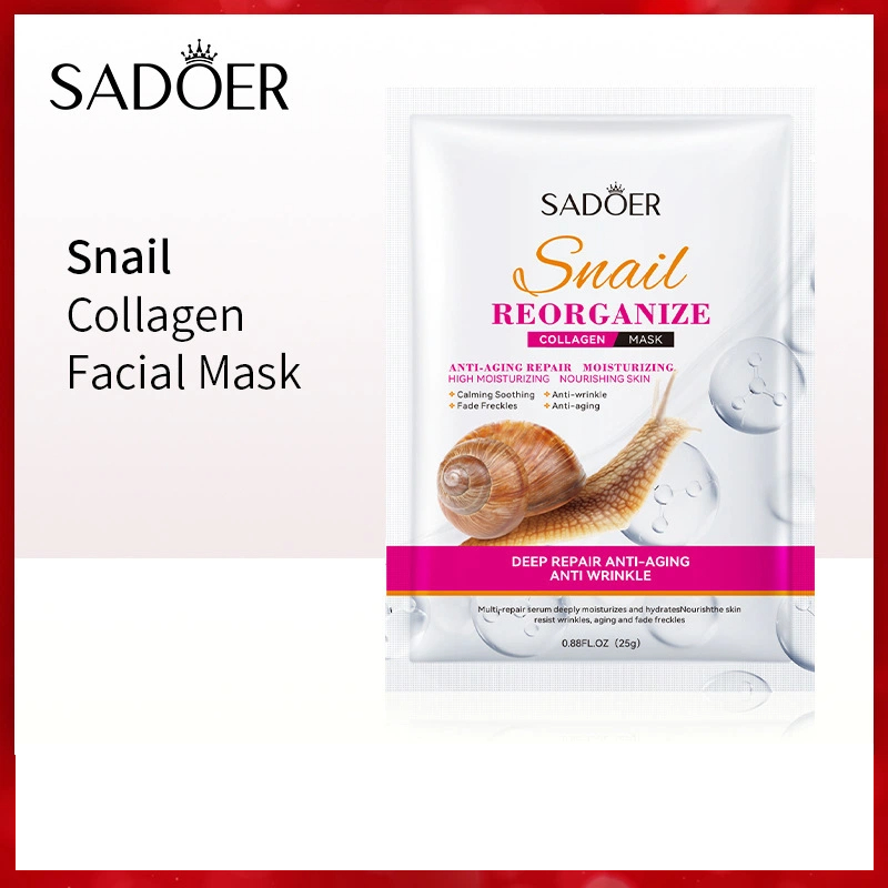 Snail mask collagen egg moisturizing deeply soothes the skin and lastingly moisturizes