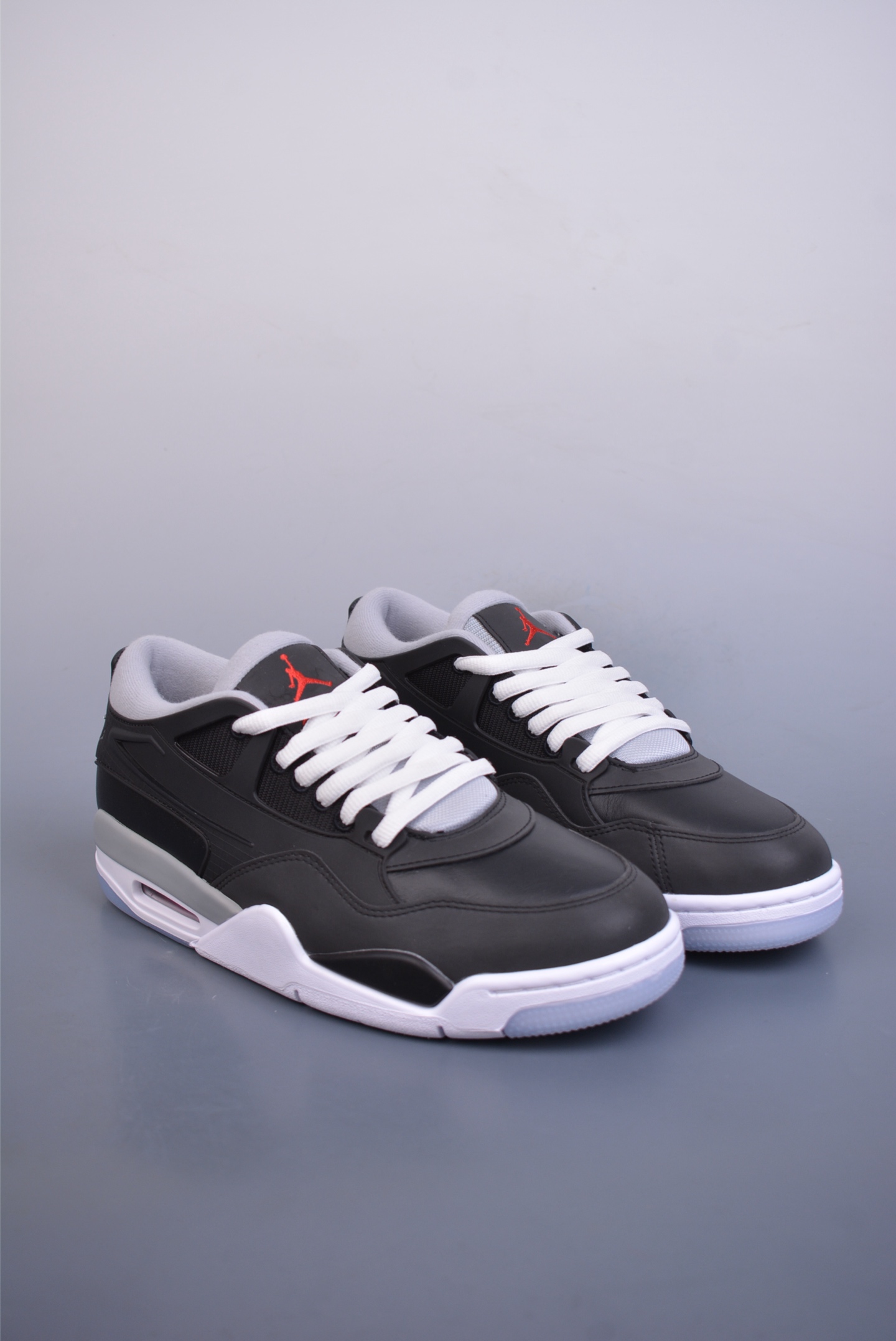 Nike Air Jordan 4 RM Reflective Basketball Shoes Charcoal Black and White HV5184-010