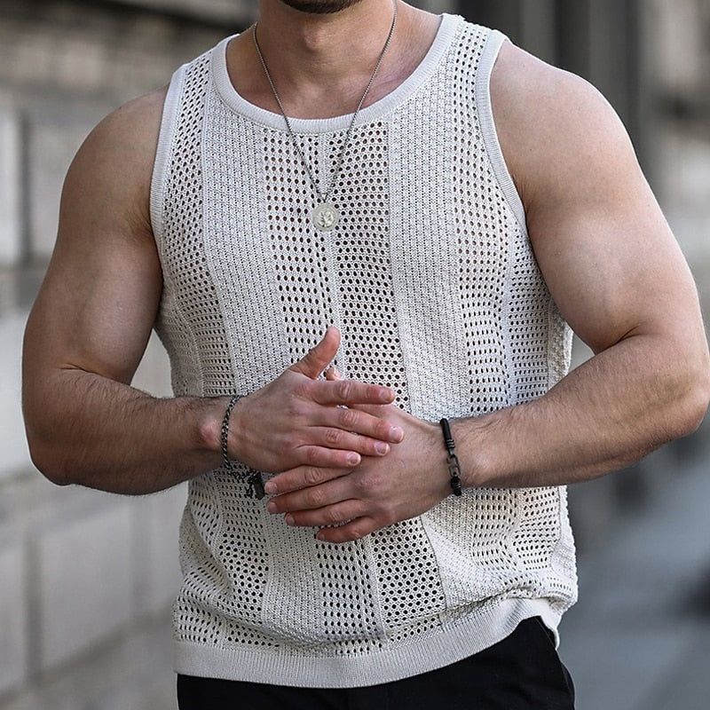 Men's Knitted Tank Top
