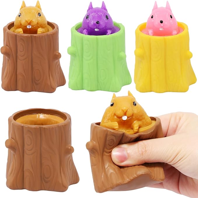 👍Last Day Promotion 50% OFF💥Evil Squirrel Stress Relief Toy Cup 3-Pack