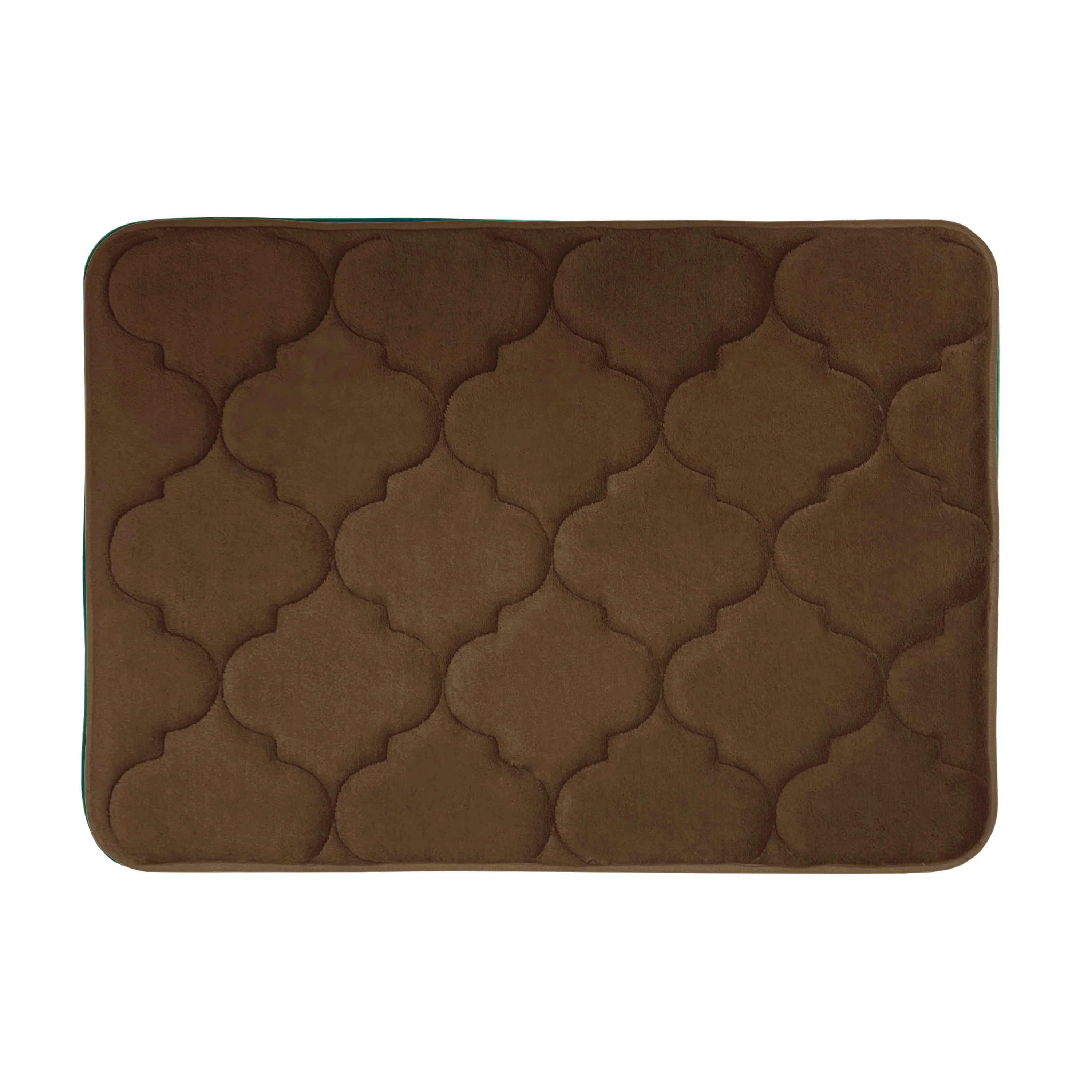Madison Moroccan Soft Non-Slip Memory Foam Bath Mat, 17x24 Inches