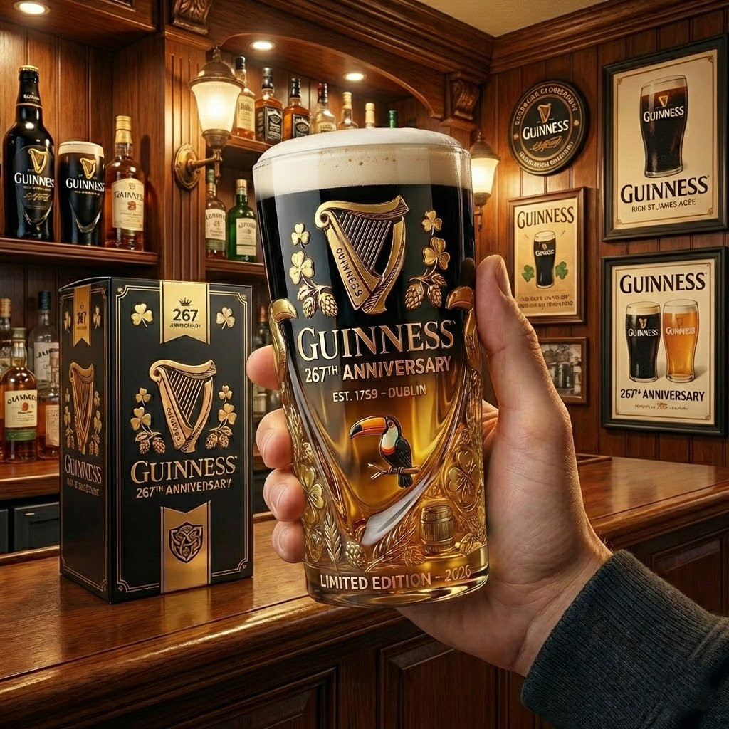 Guinness 267th Anniversary Commemorative Glass 🍺（presell）