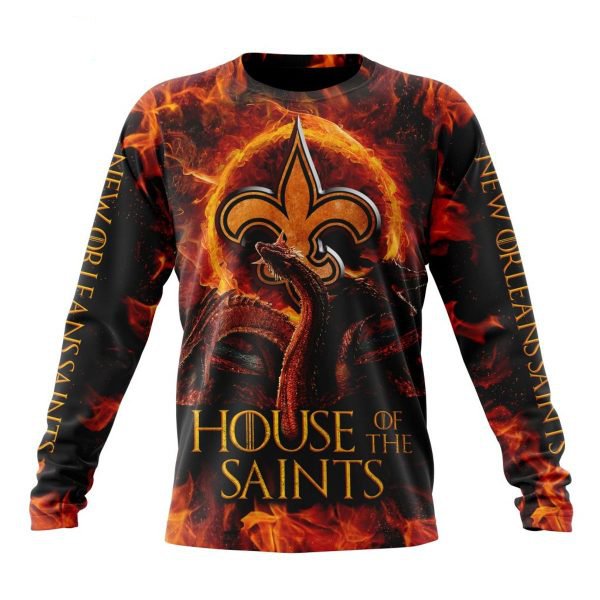 NEW ORLEANS SAINTS GAME OF THRONES – HOUSE OF THE SAINTS 3D HOODIE