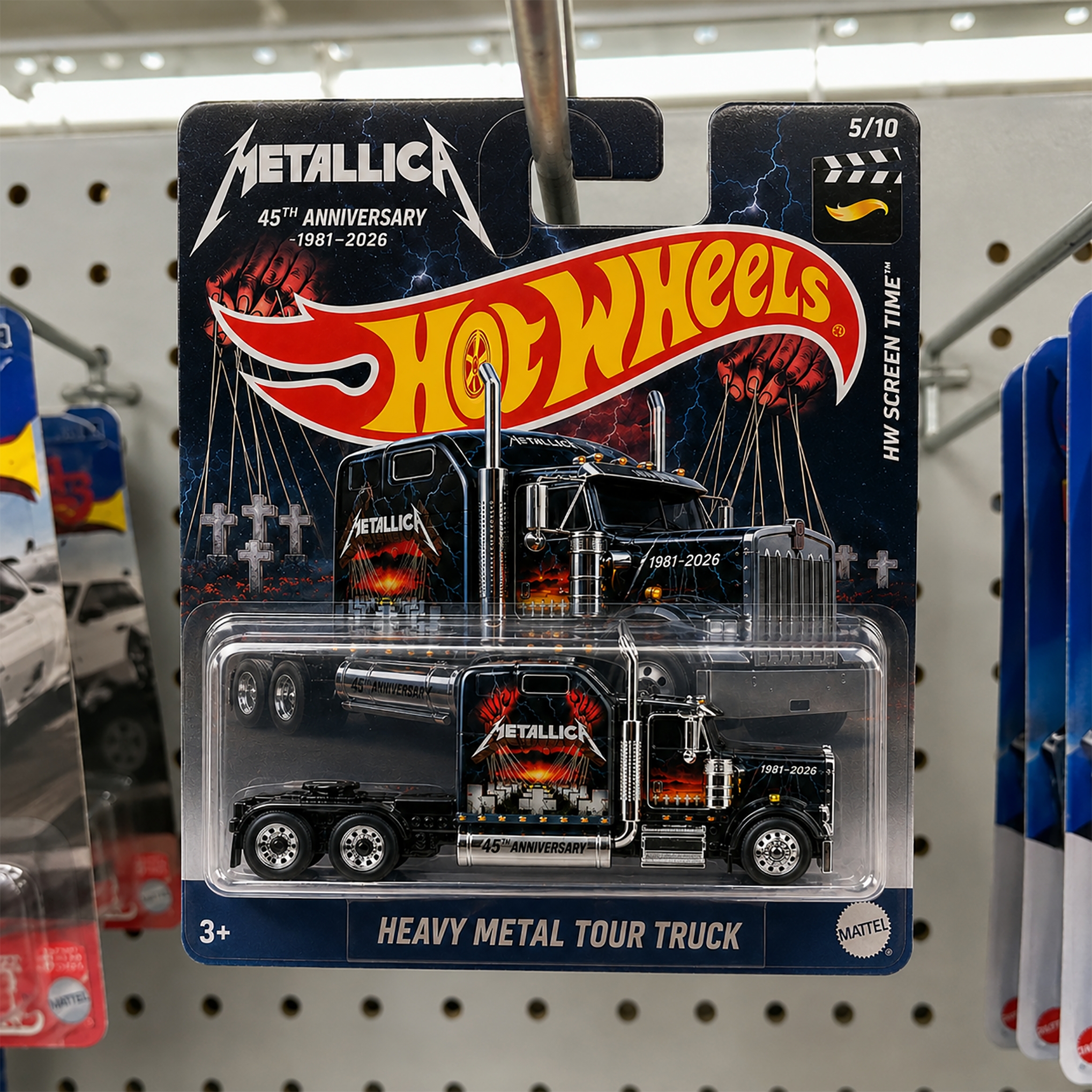 🤘Hot Wheels Metallica 45th Anniversary Master of Puppets Heavy Metal Tour Truck