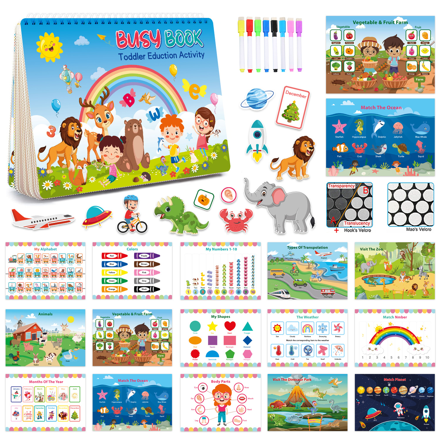 💥Hot Sale Promotion-[SAVE 50% OFF]--2023 Newest Version - A Combination Of Busy Book & Drawing Book--BUY 2 GET 10% OFF & FREE SHIPPING NOW