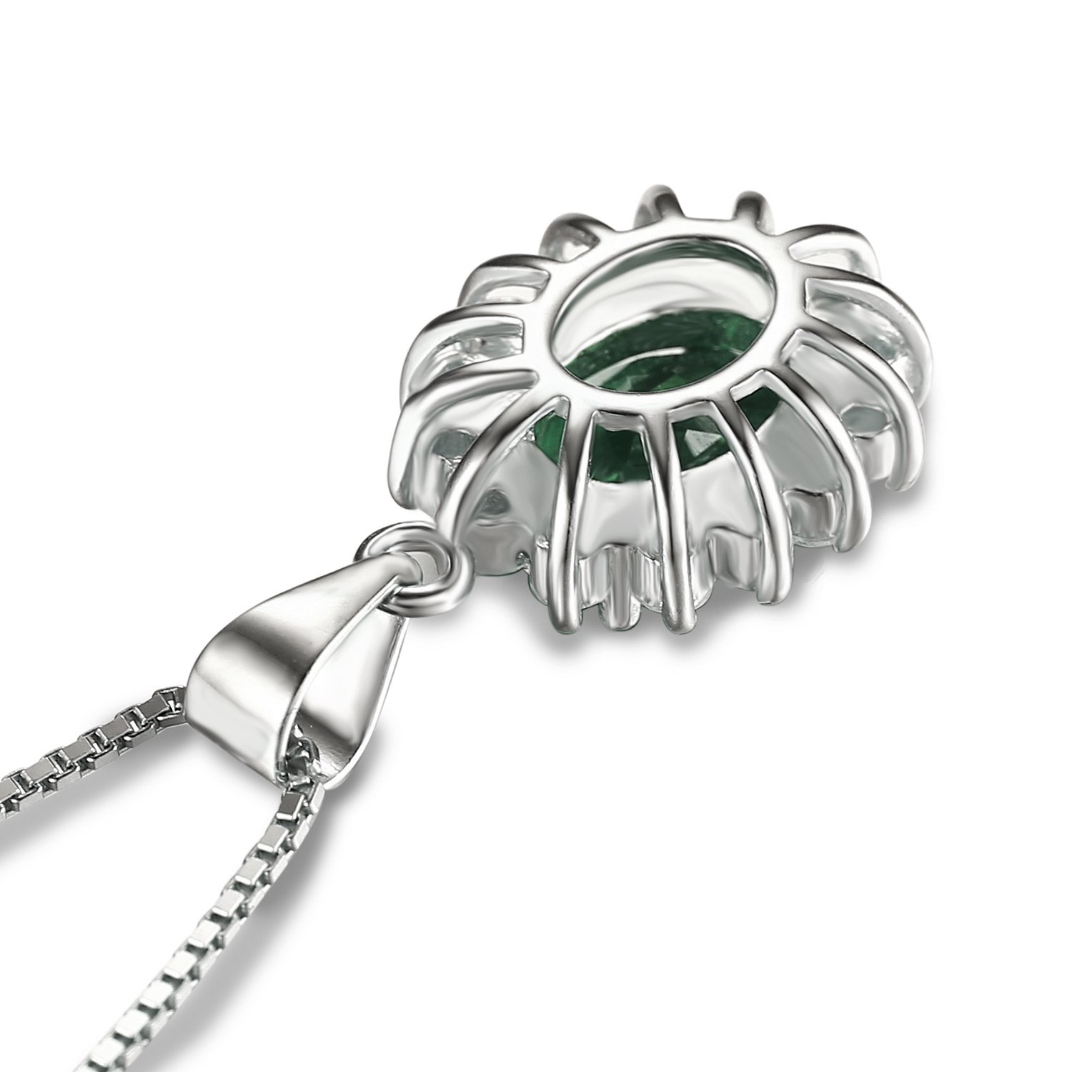 Handmade Wine Bottle Emerald Necklace