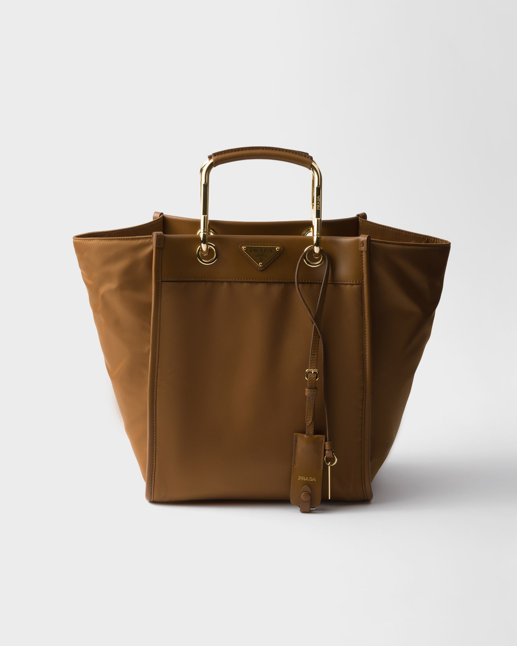 Prada Re-Nylon and Leather Medium Tote