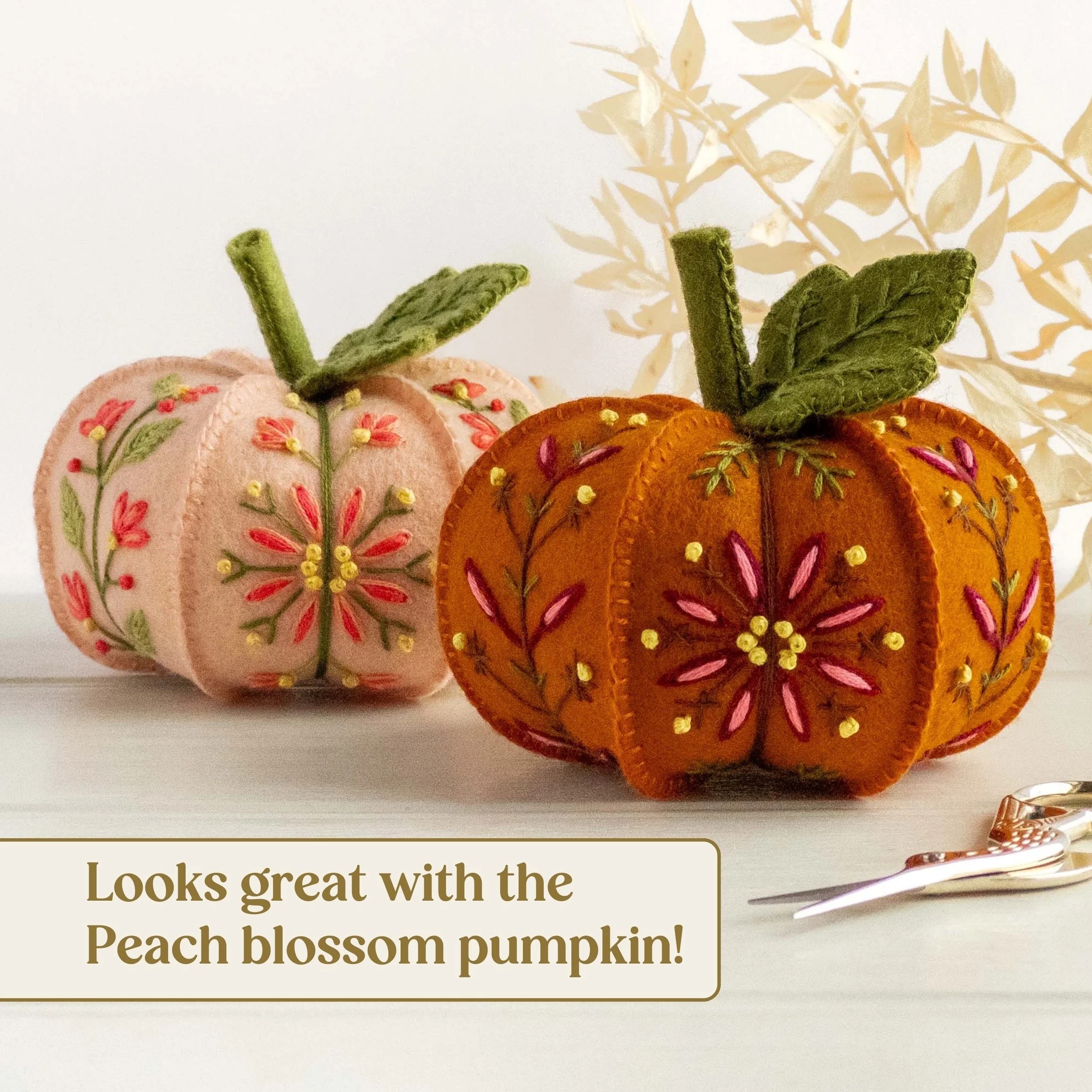 🔥LAST DAY 50% OFF🔥DIY Pumpkin Embroidered Felt Ornament Kit