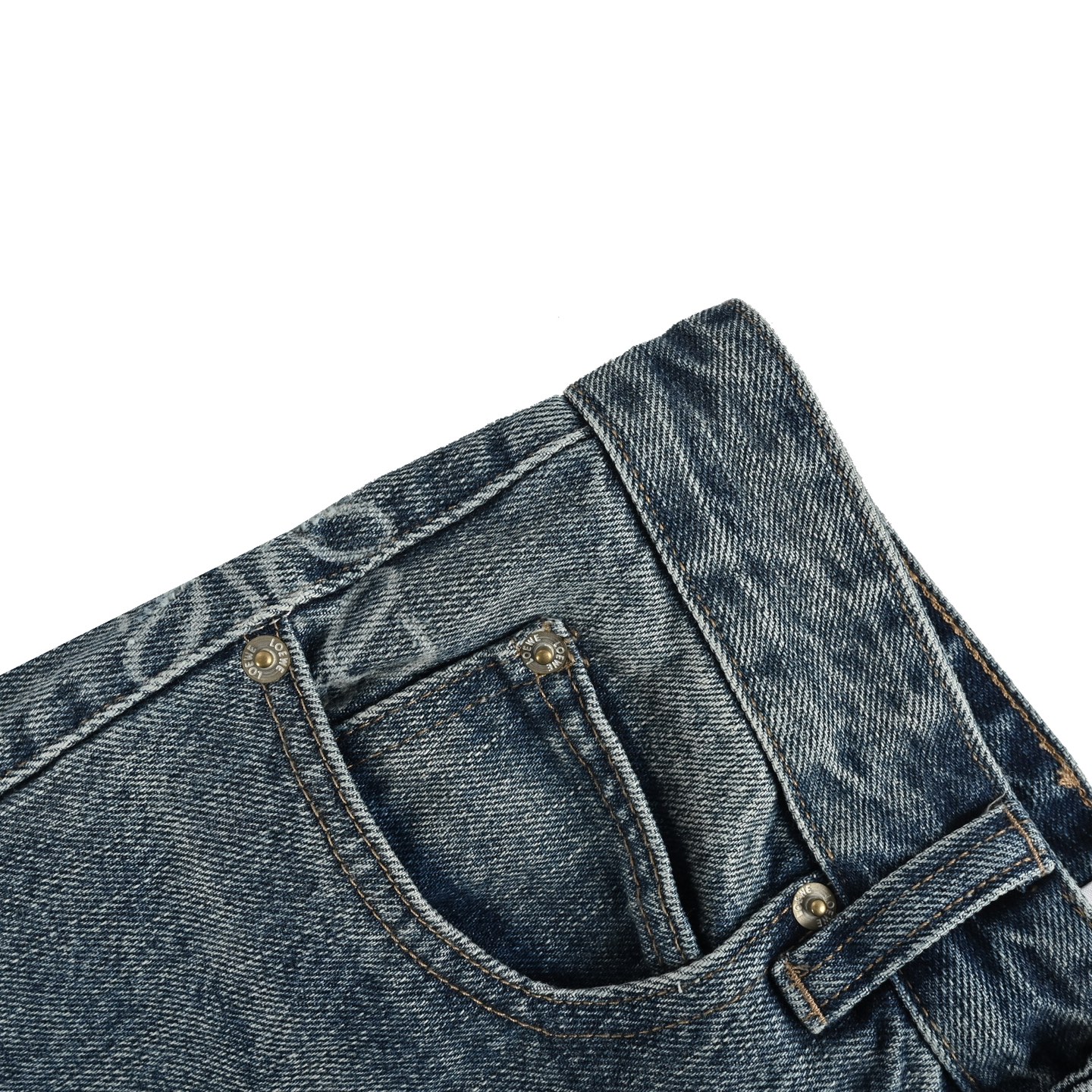 Loewe 25ss solid loose fit scimitar jeans