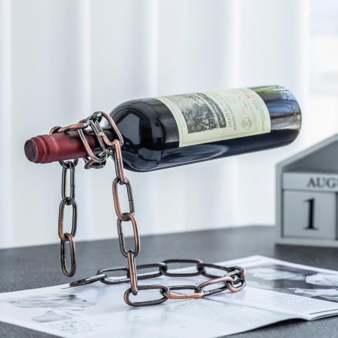 Creative Floating Chain Wine Rack
