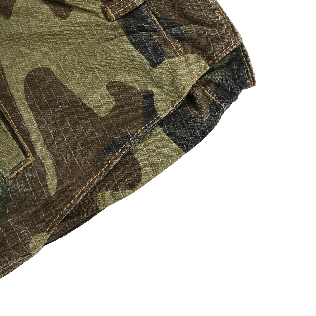 Balenciaga 24Fw Flared Cargo Cotton Camouflage Cargo Pants