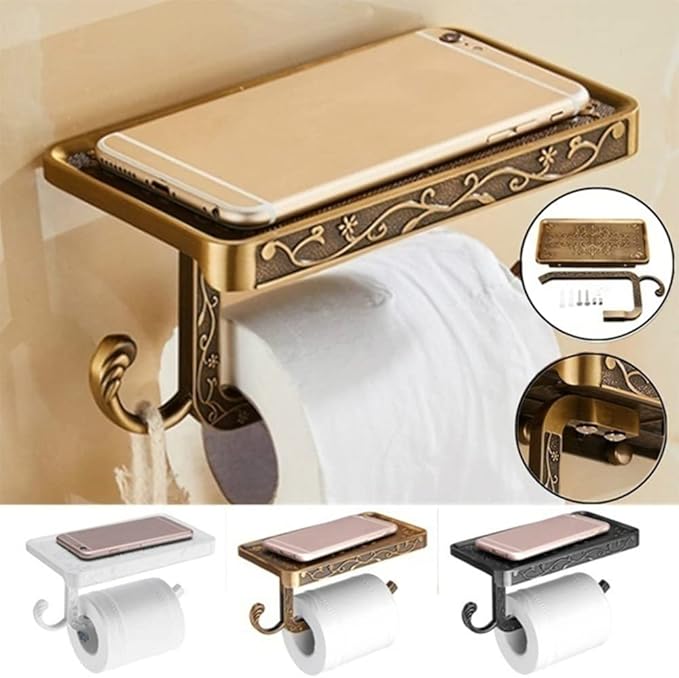 🧻🧻Multifunctional Retro Decorative Toilet Paper Holder