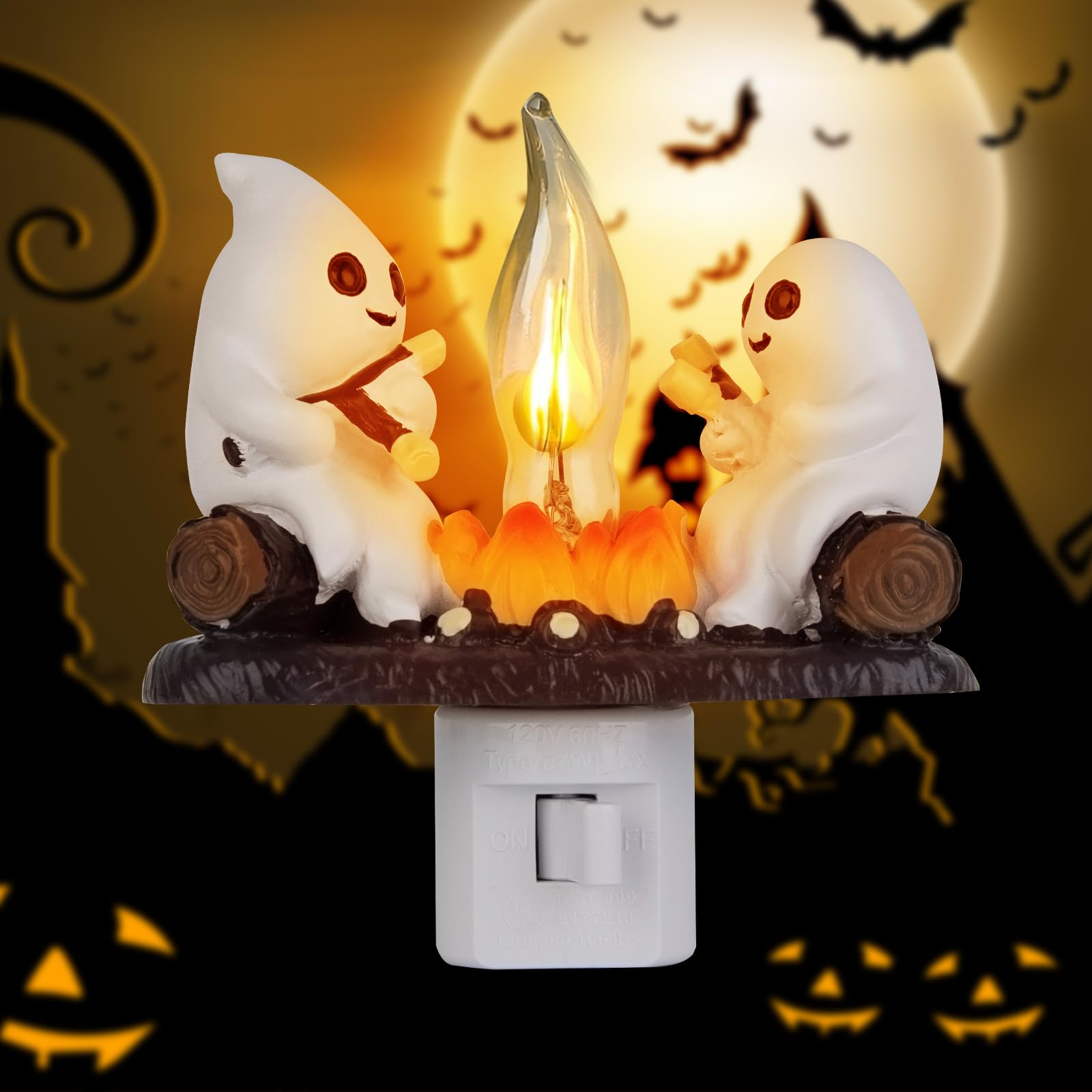 🔥Super Sale - 49% OFF🔥Ghost Campfire Flickering Night Light