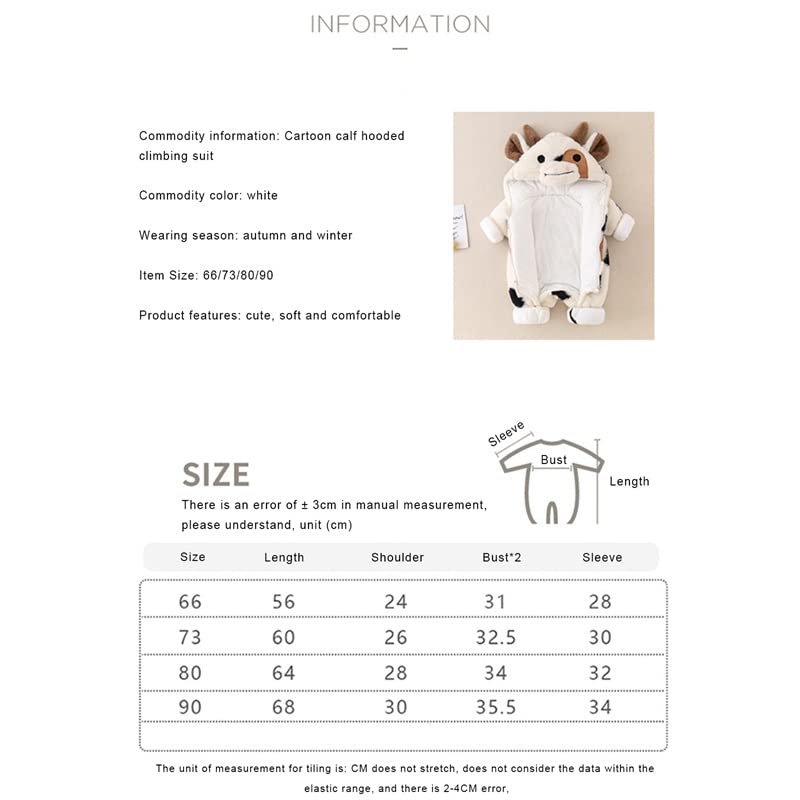🐮 Little Moo Cozy Fleece Baby Snowsuit