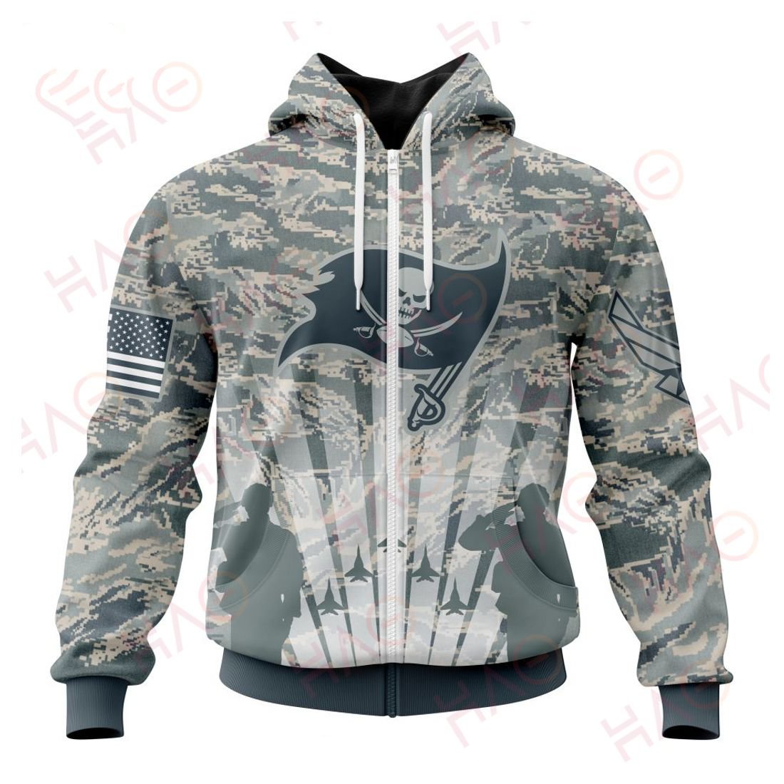 TAMPA BAY BUCCANEERS 3D HOODIE US AIR FORCE