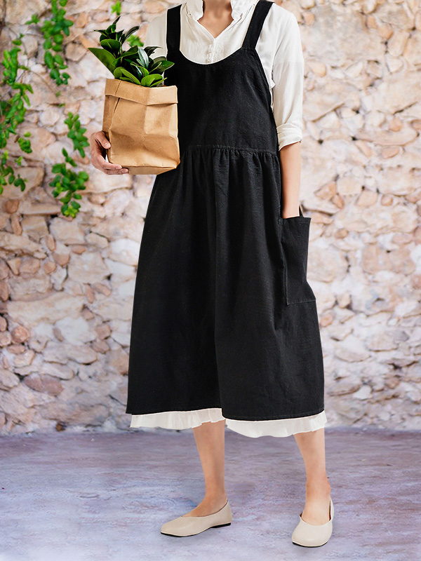 Vintage Cross Back Comfy Apron