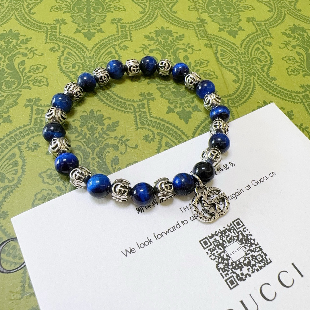 Gucci Blue Tiger Eye Bracelet