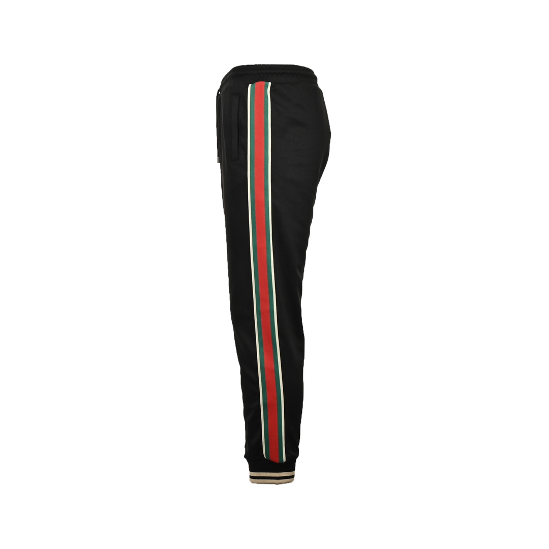 Gucci Classic Red and Green Web Trousers Set