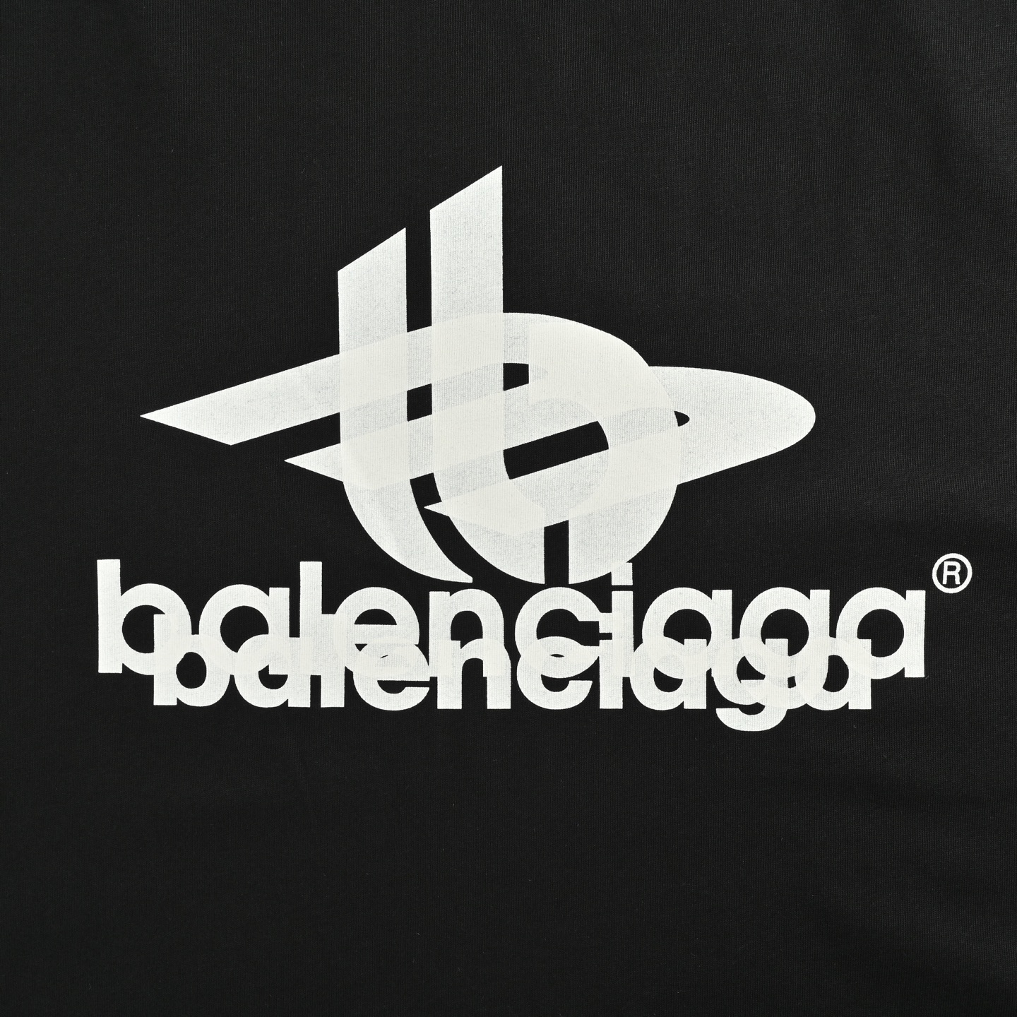 Balenciaga 25Fw overlapping lettering logo long-sleeved T-shirt