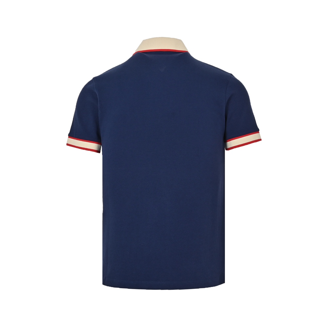 Gucci 23ss classic pocket embroidered double G Polo short sleeve