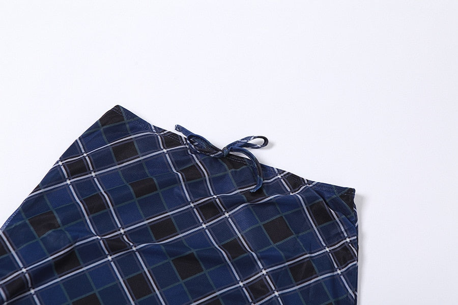So Long 90s Punk Plaid Skirt