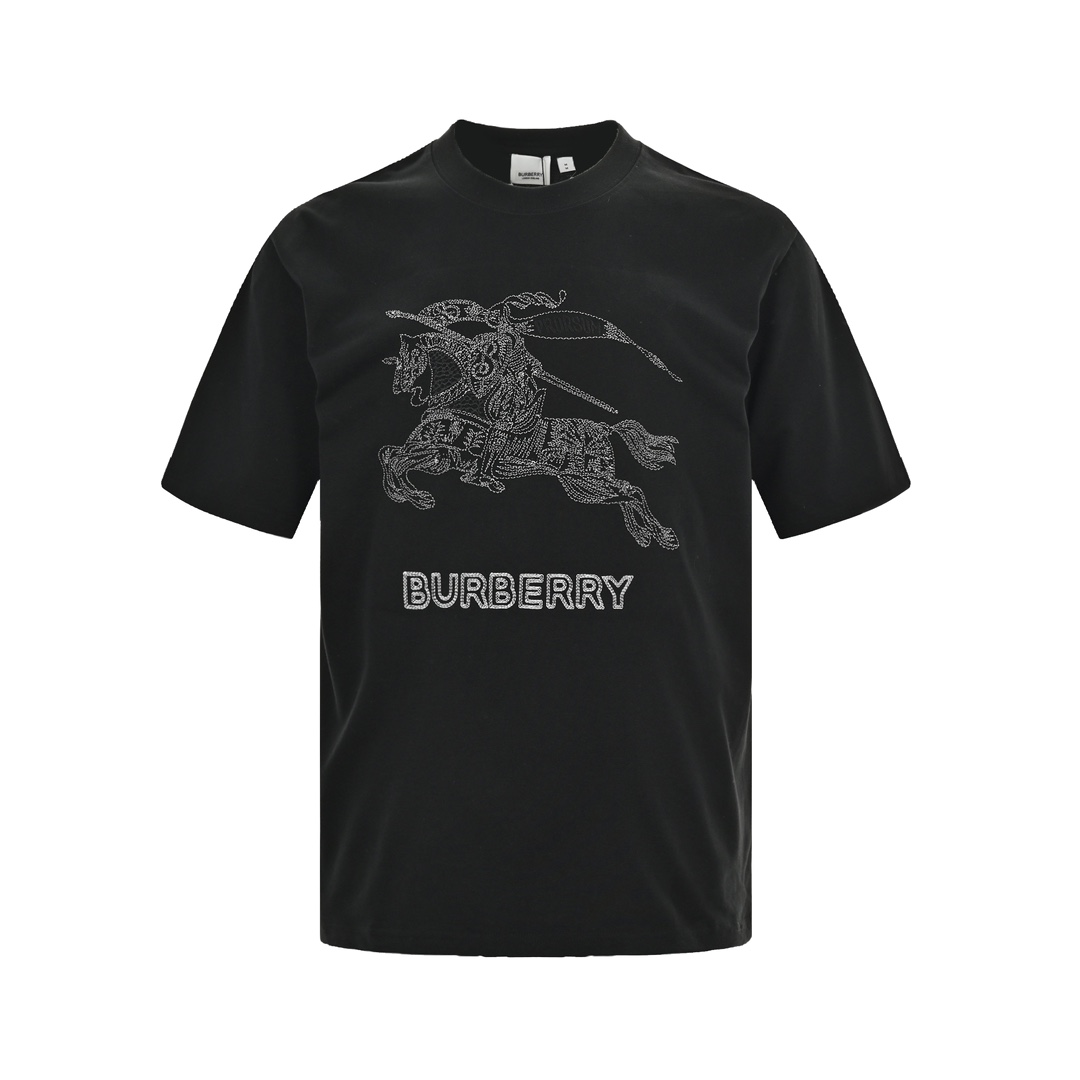 Burberry 24ss embroidered knight horse short sleeve