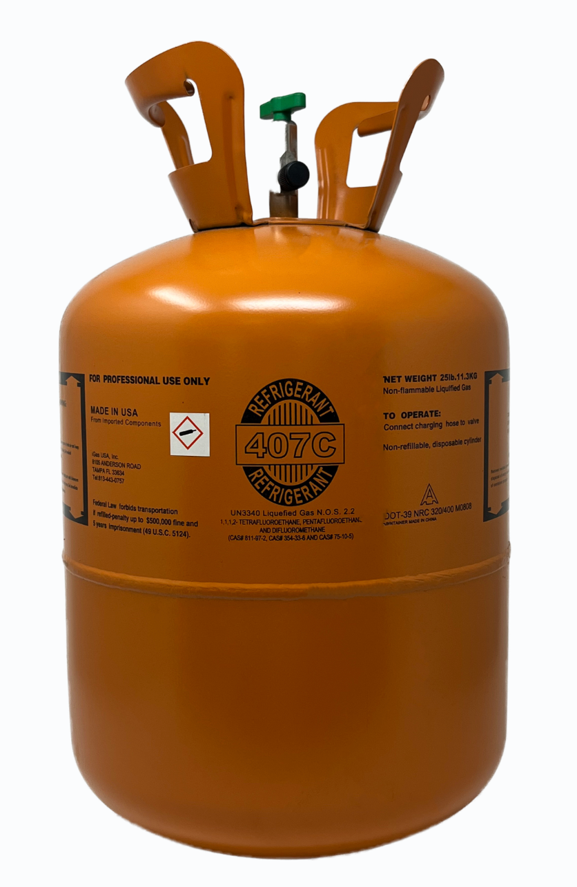 R-407C REFRIGERANT Net 25LB Tank