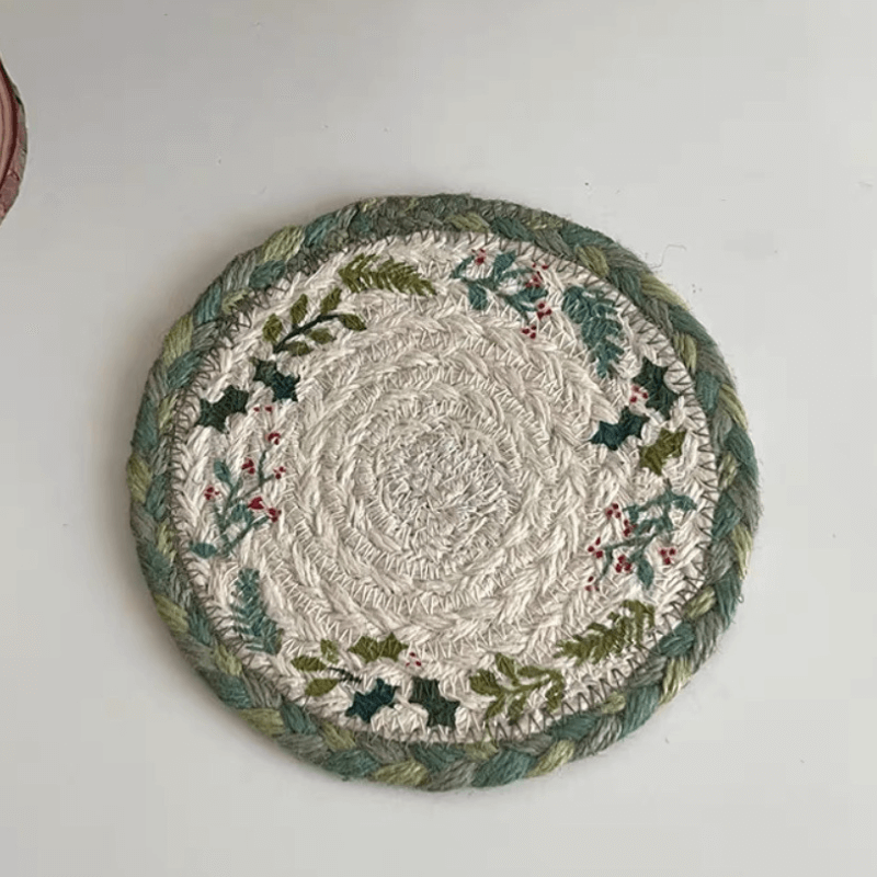 Vintant Handmade Braided Jute Round Coaster