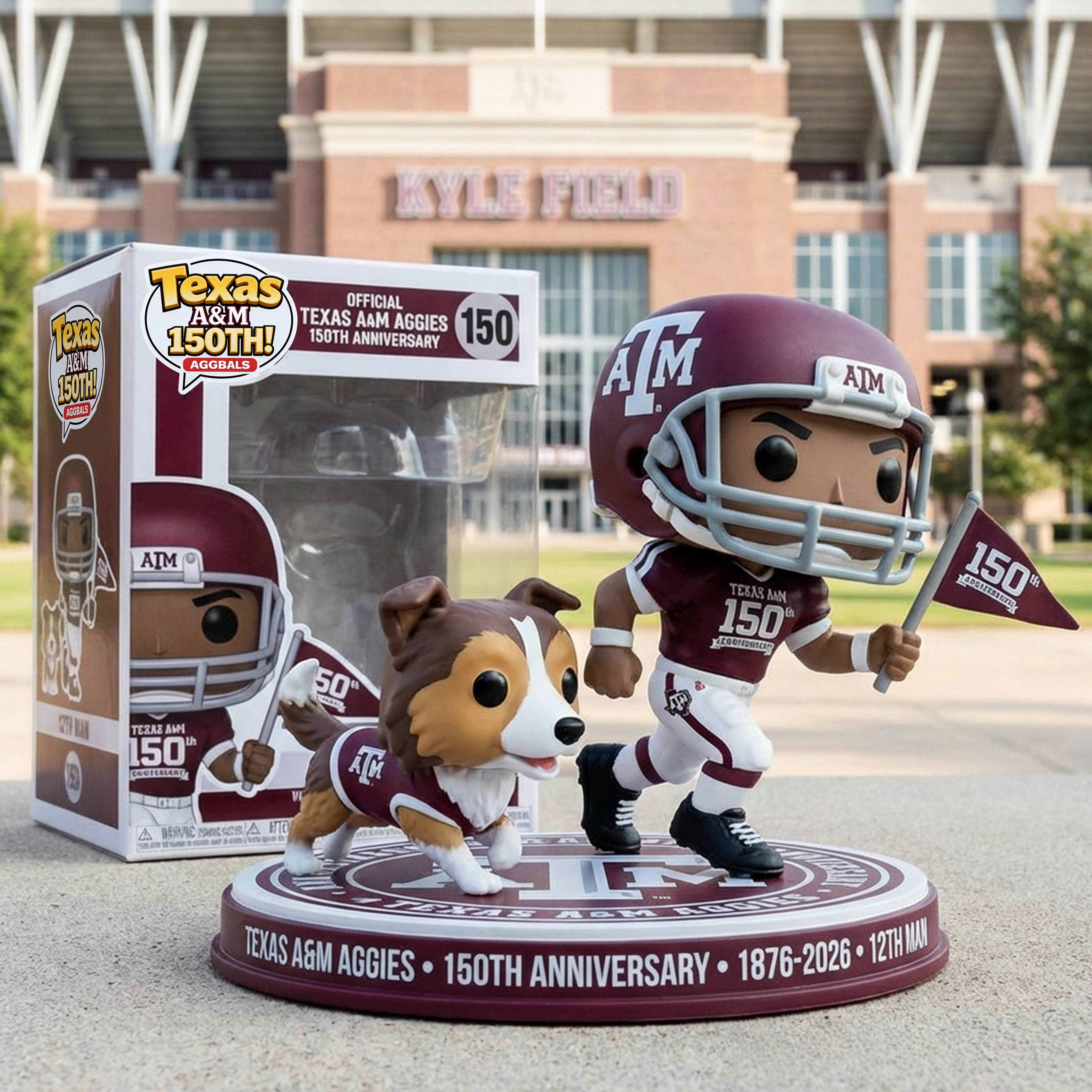 🏈 Texas A&M Aggies 150th Anniversary Collector Figure (1876–2026)